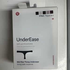 NWT lululemon athletica UnderEase Mid-Rise Thong - 5 Pack
